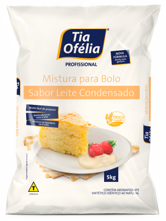 MISTURA PARA BOLO DE LEITE CONDENSADO 5KG PLÁSTICO